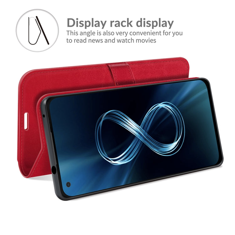 For Asus Zenfone 8 R64 Texture Single Horizontal Flip Protective Case with Holder & Card Slots & Wallet& Photo Frame