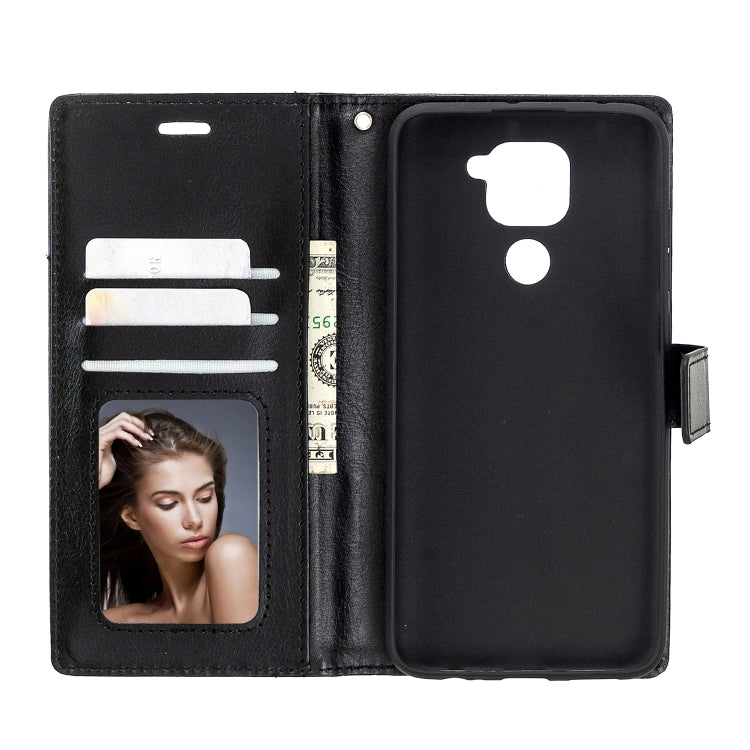 For Xiaomi Redmi Note 9 5G Crazy Horse Texture Horizontal Flip Leather Case with Holder & Card Slots & Wallet & Photo Frame