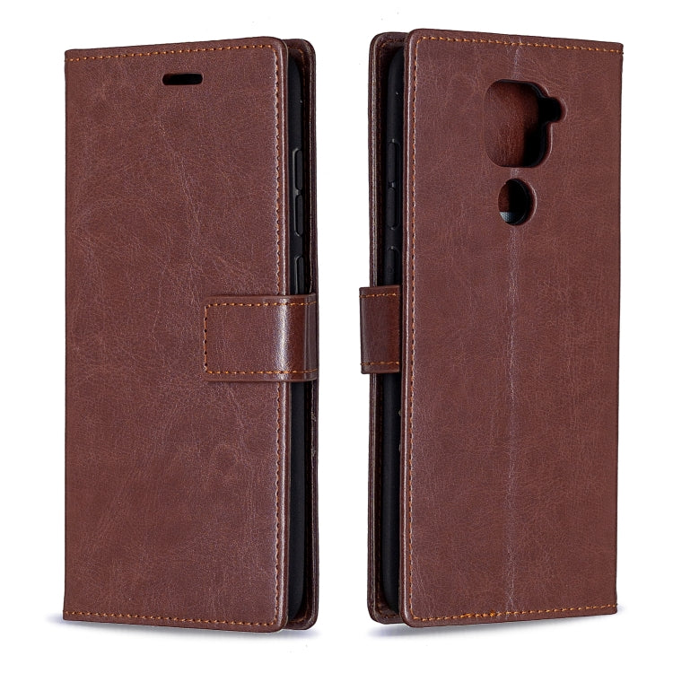 For Xiaomi Redmi Note 9 5G Crazy Horse Texture Horizontal Flip Leather Case with Holder & Card Slots & Wallet & Photo Frame