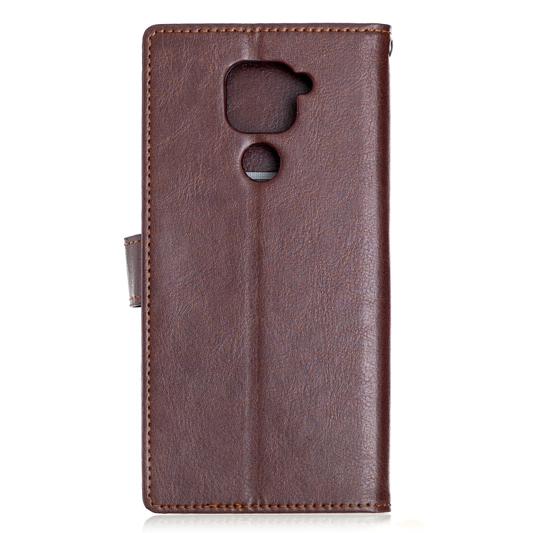 For Xiaomi Redmi Note 9 5G Crazy Horse Texture Horizontal Flip Leather Case with Holder & Card Slots & Wallet & Photo Frame