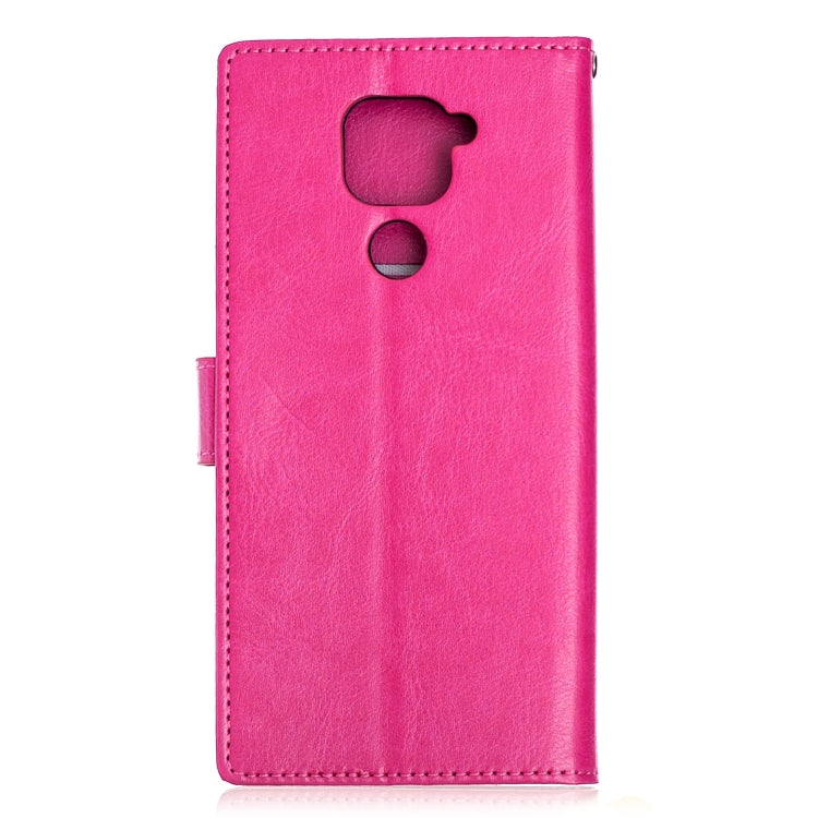 For Xiaomi Redmi Note 9 5G Crazy Horse Texture Horizontal Flip Leather Case with Holder & Card Slots & Wallet & Photo Frame