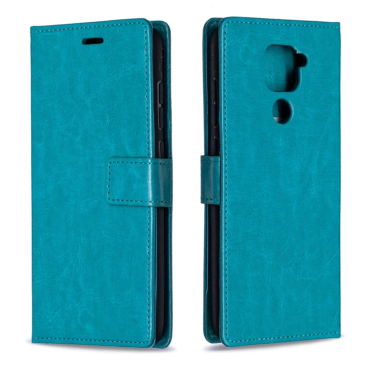 For Xiaomi Redmi Note 9 5G Crazy Horse Texture Horizontal Flip Leather Case with Holder & Card Slots & Wallet & Photo Frame