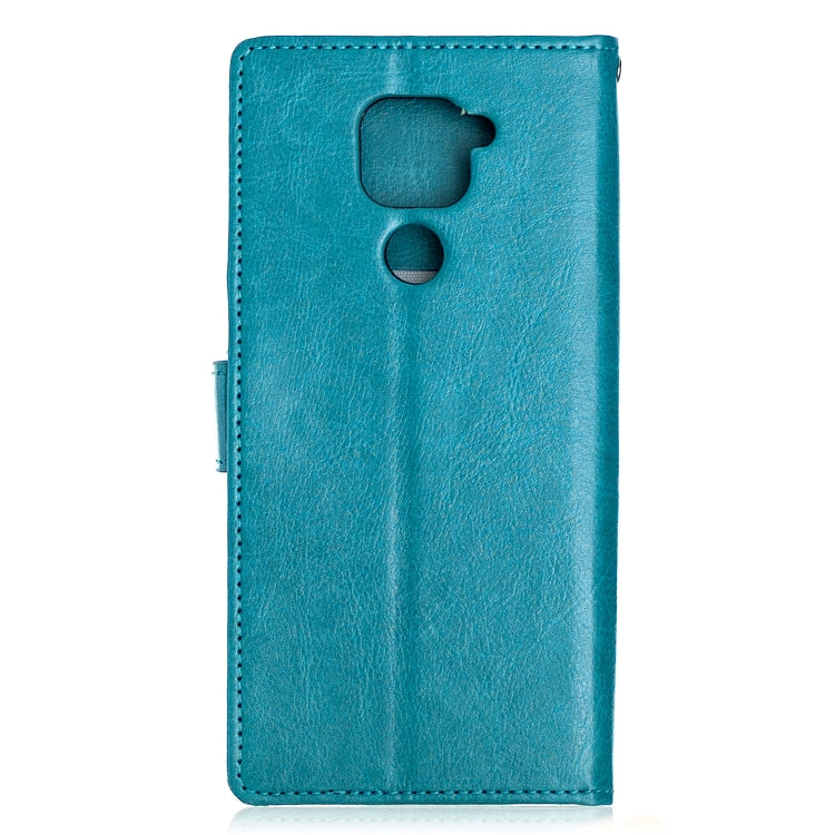 For Xiaomi Redmi Note 9 5G Crazy Horse Texture Horizontal Flip Leather Case with Holder & Card Slots & Wallet & Photo Frame