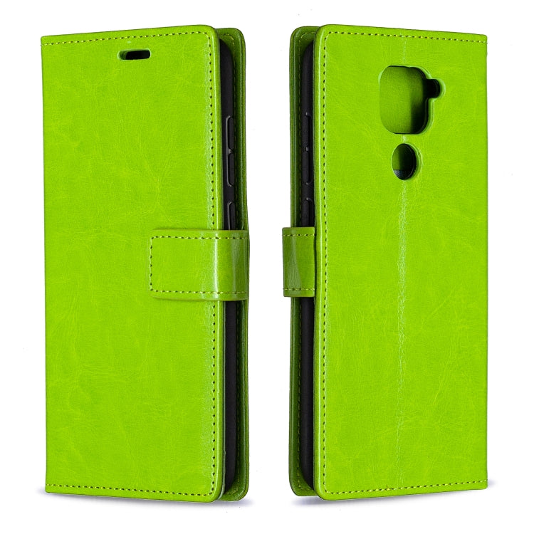 For Xiaomi Redmi Note 9 5G Crazy Horse Texture Horizontal Flip Leather Case with Holder & Card Slots & Wallet & Photo Frame