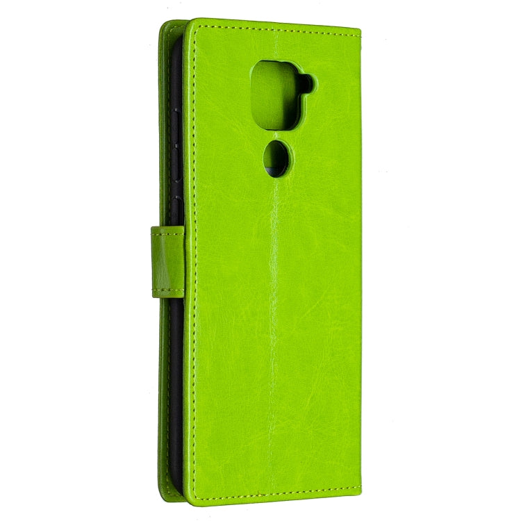 For Xiaomi Redmi Note 9 5G Crazy Horse Texture Horizontal Flip Leather Case with Holder & Card Slots & Wallet & Photo Frame