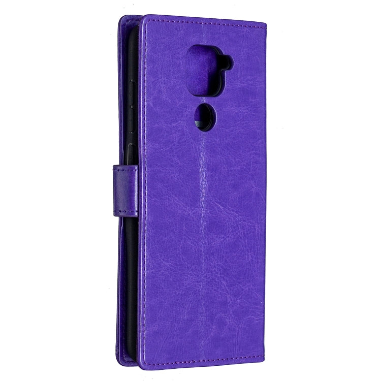 For Xiaomi Redmi Note 9 5G Crazy Horse Texture Horizontal Flip Leather Case with Holder & Card Slots & Wallet & Photo Frame