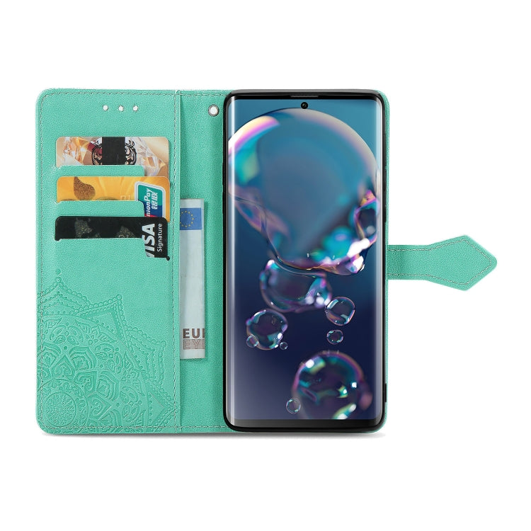 For Sharp R6 Mandala Flower Embossed Horizontal Flip Leather Case with Bracket / Card Slot / Wallet / Lanyard