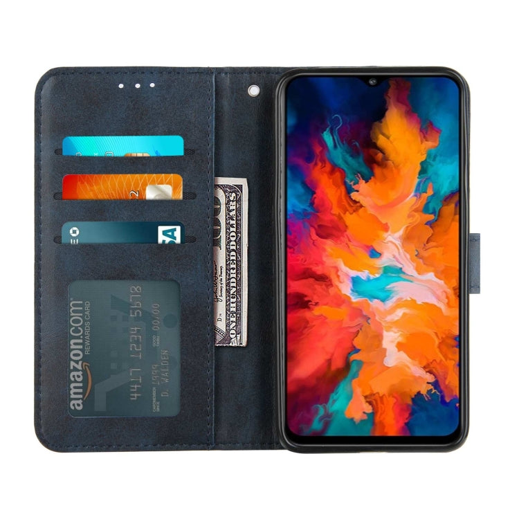 For Motorola G50 Stitching Calf Pattern Buckle Card Wallet with Flip Phone Holster with Lanyard Bracket Function