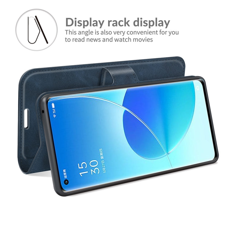 For OPPO Reno6 Pro 5G Retro Calf Pattern Buckle Horizontal Flip Leather Case with Holder & Card Slots & Wallet