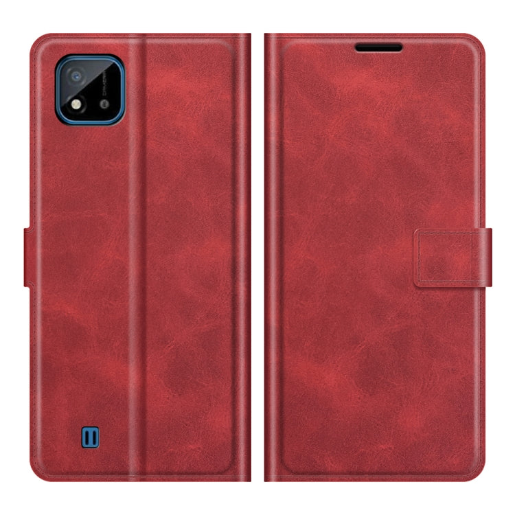 For OPPO Realme C11 2021 Retro Calf Pattern Buckle Horizontal Flip Leather Case with Holder & Card Slots & Wallet