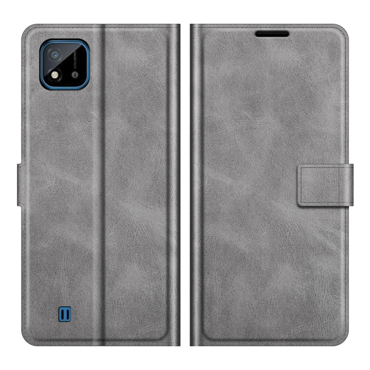 For OPPO Realme C11 2021 Retro Calf Pattern Buckle Horizontal Flip Leather Case with Holder & Card Slots & Wallet