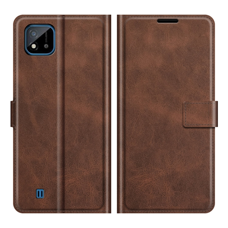 For OPPO Realme C11 2021 Retro Calf Pattern Buckle Horizontal Flip Leather Case with Holder & Card Slots & Wallet