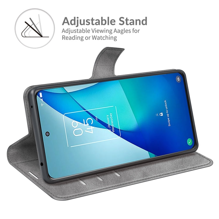 For TCL 20S / 20 5G /20L / 20L+ Retro Calf Pattern Buckle Horizontal Flip Leather Case with Holder & Card Slots & Wallet