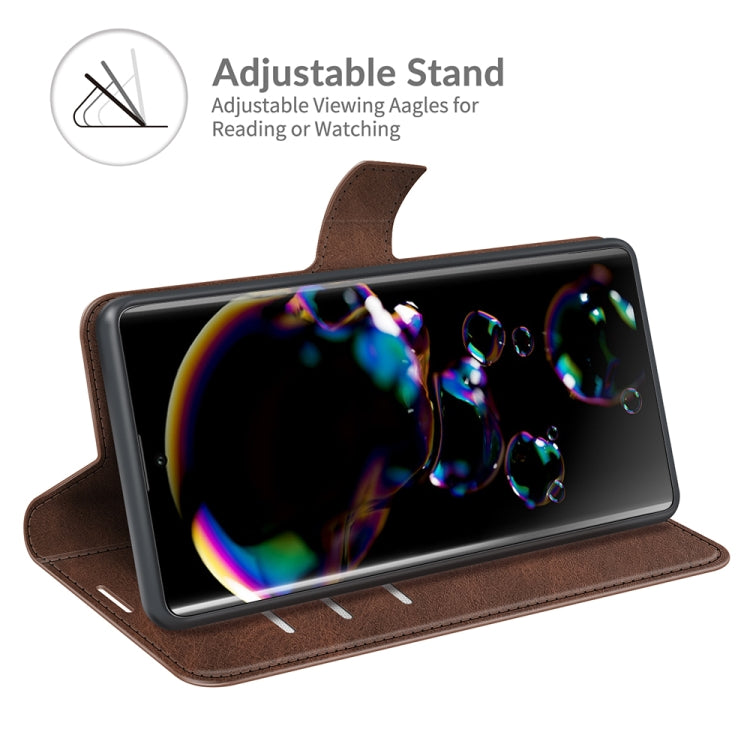 For Sharp Aquos R6 Retro Calf Pattern Buckle Horizontal Flip Leather Case with Holder & Card Slots & Wallet