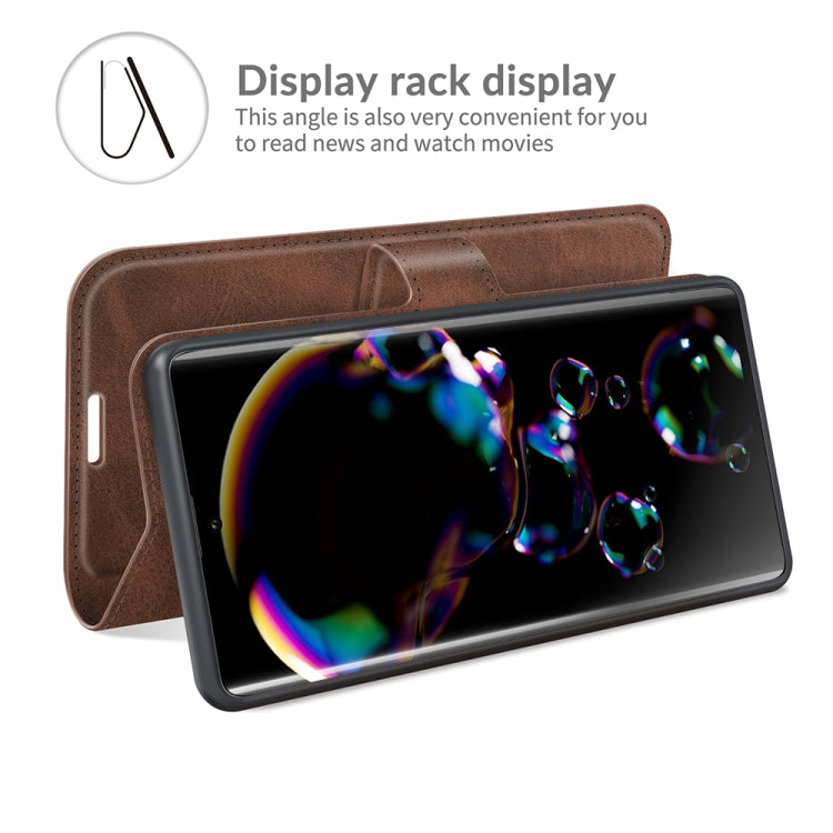 For Sharp Aquos R6 Retro Calf Pattern Buckle Horizontal Flip Leather Case with Holder & Card Slots & Wallet