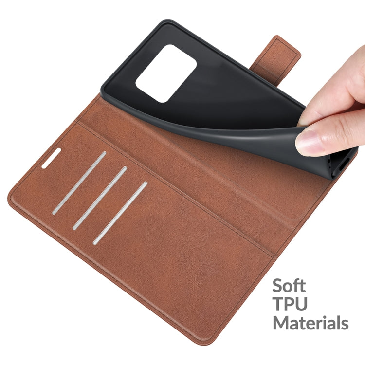 For Sharp Aquos R6 Retro Calf Pattern Buckle Horizontal Flip Leather Case with Holder & Card Slots & Wallet