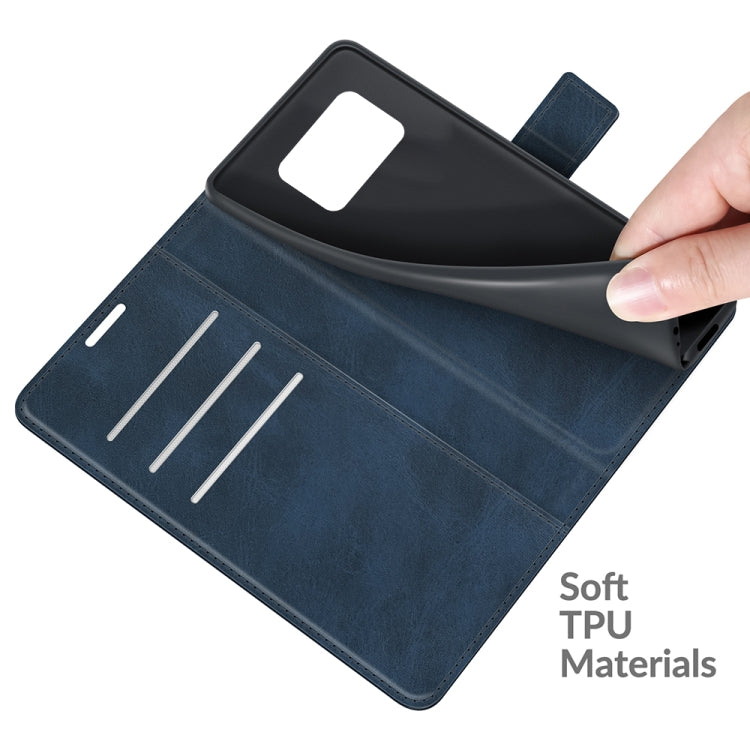 For Sharp Aquos R6 Retro Calf Pattern Buckle Horizontal Flip Leather Case with Holder & Card Slots & Wallet