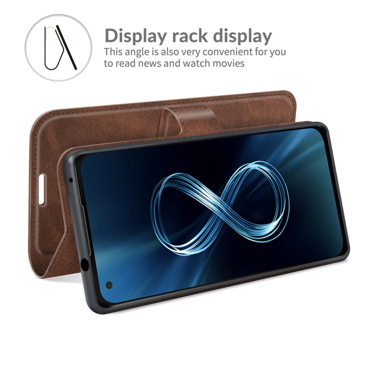 For ASUS Zenfone 8 ZS590KS Retro Calf Pattern Buckle Horizontal Flip Leather Case with Holder & Card Slots & Wallet