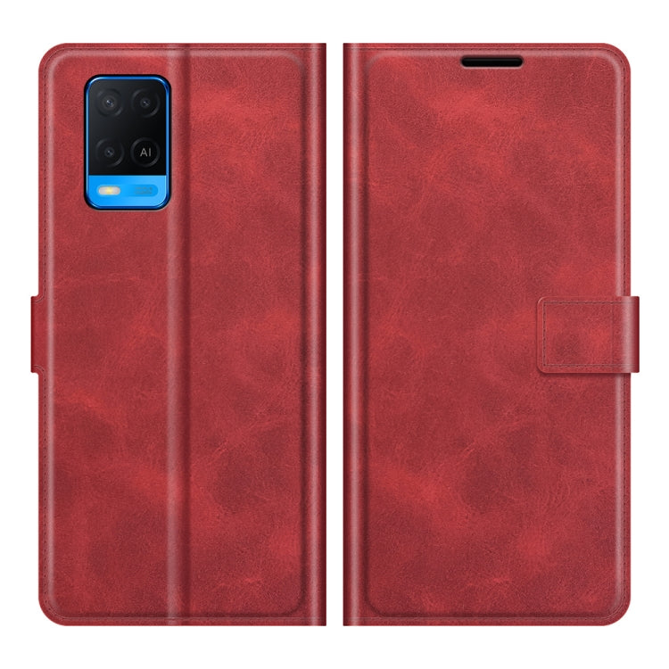 For OPPO A54 4G Retro Calf Pattern Buckle Horizontal Flip Leather Case with Holder & Card Slots & Wallet