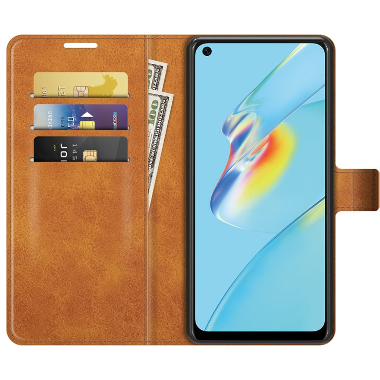 For OPPO A54 4G Retro Calf Pattern Buckle Horizontal Flip Leather Case with Holder & Card Slots & Wallet