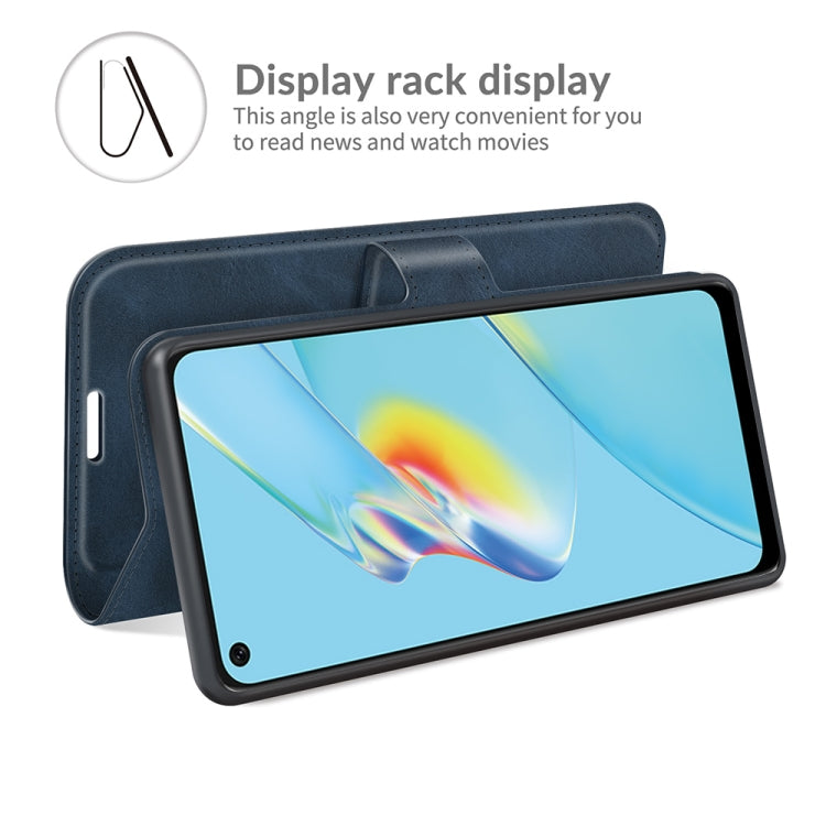 For OPPO A54 4G Retro Calf Pattern Buckle Horizontal Flip Leather Case with Holder & Card Slots & Wallet