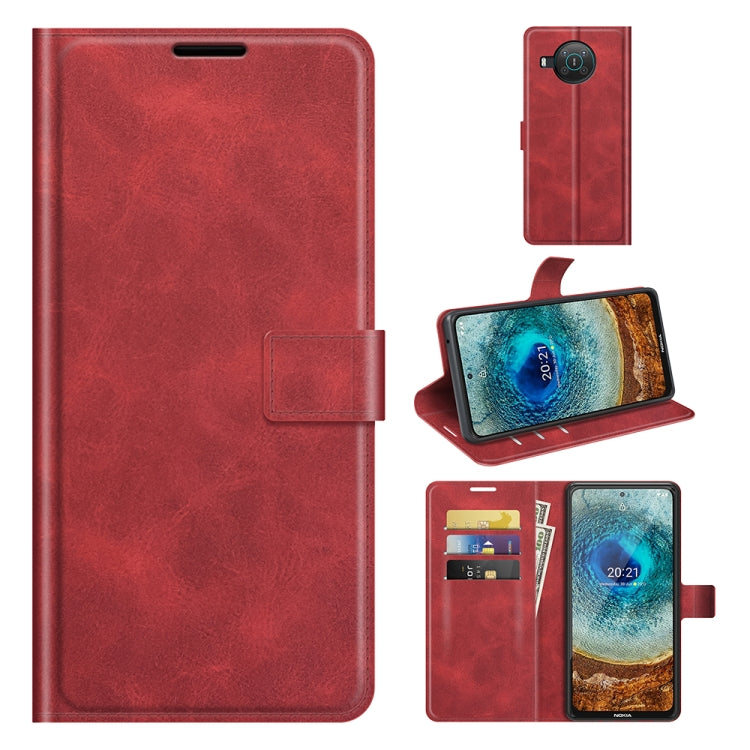 For Nokia X10 / X20 Retro Calf Pattern Buckle Horizontal Flip Leather Case with Holder & Card Slots & Wallet