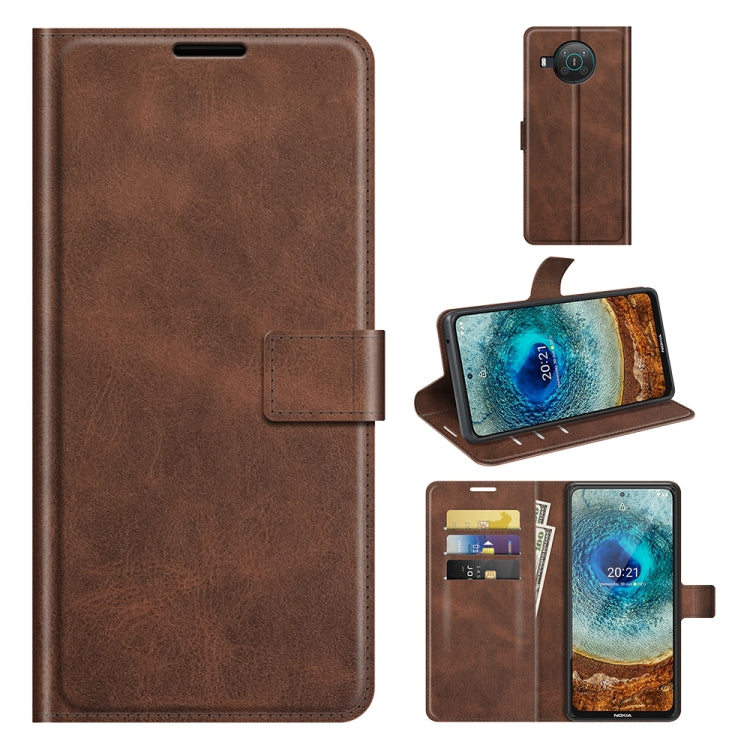 For Nokia X10 / X20 Retro Calf Pattern Buckle Horizontal Flip Leather Case with Holder & Card Slots & Wallet
