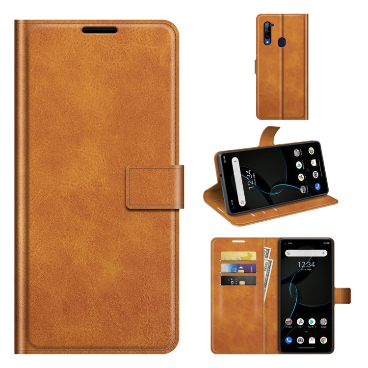 For ZTE Libero 5G Retro Calf Pattern Buckle Horizontal Flip Leather Case with Holder & Card Slots & Wallet