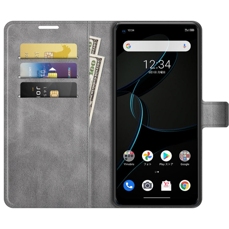 For ZTE Libero 5G Retro Calf Pattern Buckle Horizontal Flip Leather Case with Holder & Card Slots & Wallet