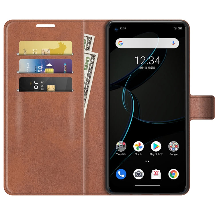 For ZTE Libero 5G Retro Calf Pattern Buckle Horizontal Flip Leather Case with Holder & Card Slots & Wallet