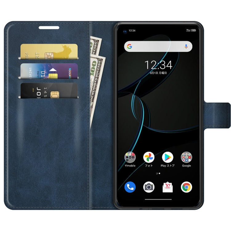 For ZTE Libero 5G Retro Calf Pattern Buckle Horizontal Flip Leather Case with Holder & Card Slots & Wallet