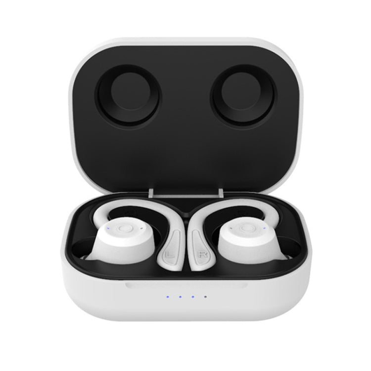 T20 TWS Bluetooth Hooks Wireless Sports Headphones with Charging Box IPX6 Waterproof Noise-cancelling Earphones