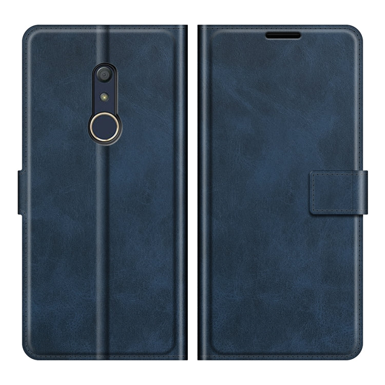 For Sony Xperia Ace II Retro Calf Pattern Buckle Card Wallet Left and Right Flip Phone Holster with Bracket Function