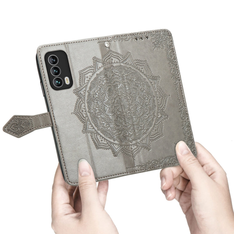 For Meizu 18 Mandala Flower Embossed Horizontal Flip Leather Case with Holder & Three Card Slots & Wallet & Lanyard