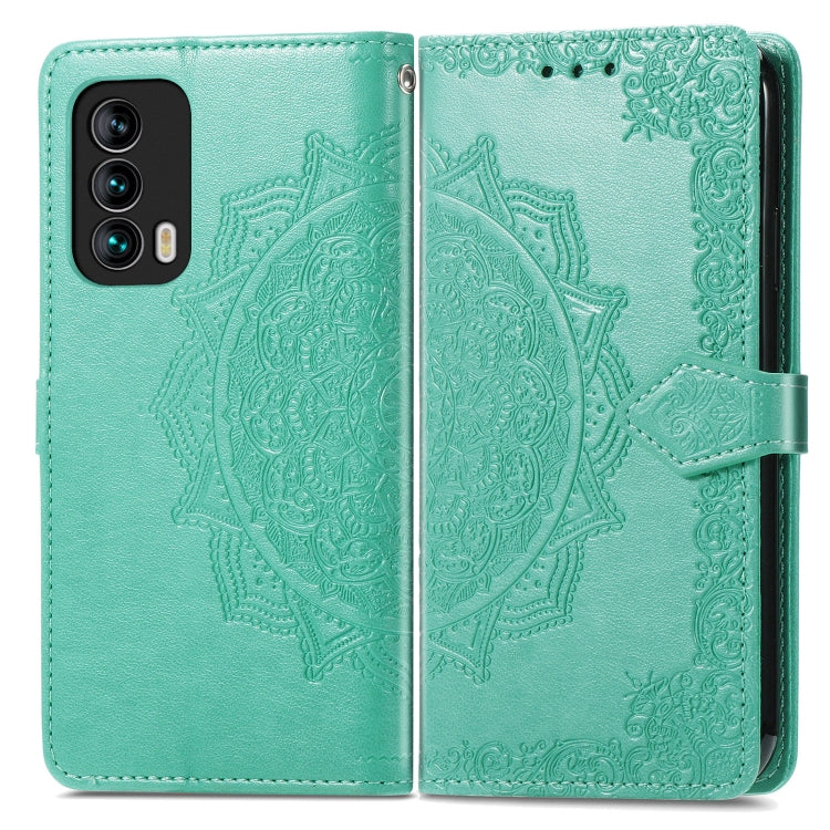 For Meizu 18 Mandala Flower Embossed Horizontal Flip Leather Case with Holder & Three Card Slots & Wallet & Lanyard
