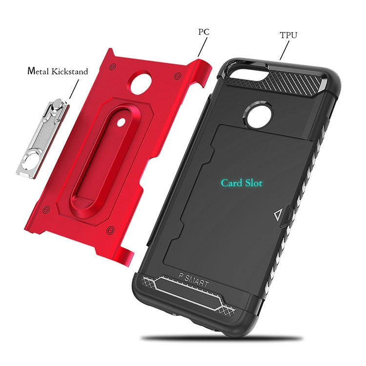 Shockproof PC + TPU Case for Huawei P Smart (2019) / Honor 10 Lite, with Holder