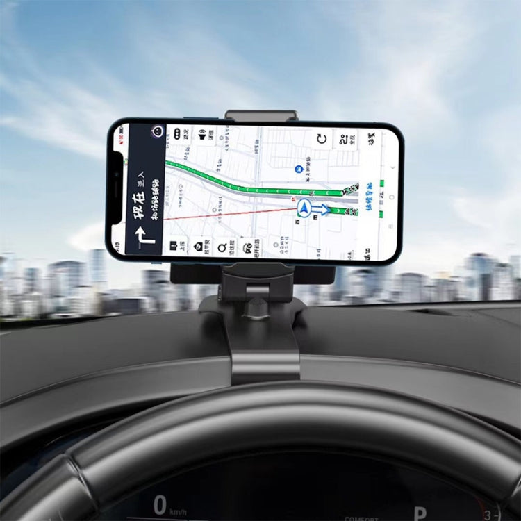 HL-144 Multifunctional Car Mobile Phone Holder 360 Degree Visor Mirror Dash Mount GPS Parking Card Phone Holder