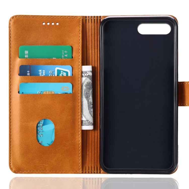 Calf Texture Horizontal Flip Leather Case for Huawei Honor 8C, with Holder & Card Slots & Wallet