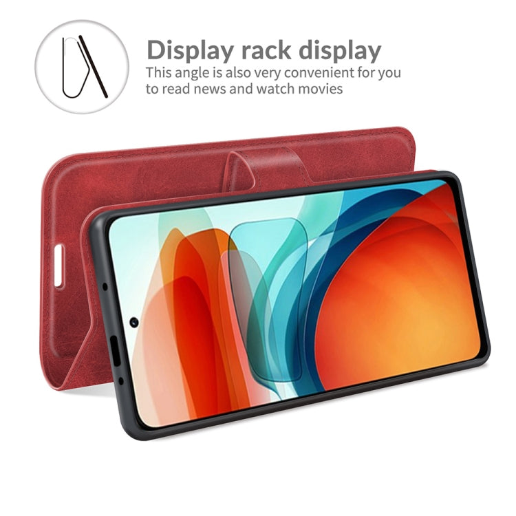 Retro Calf Pattern Buckle Card Wallet Left and Right Flip Phone Holster with Bracket Function For Xiaomi Redmi Note 10 Pro 5G/Poco X3 GT