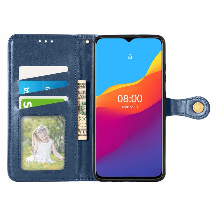 For Ulefone Note 10 Solid Color Leather Buckle Phone Case with Lanyard & Photo Frame & Card Slot & Wallet & Stand Function