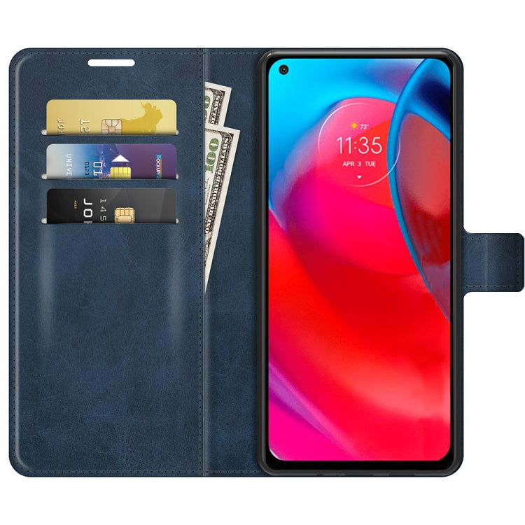 For Motorola G Stylus 5G Retro Calf Pattern Buckle Card Wallet Left and Right Flip Phone Holster with Bracket Function