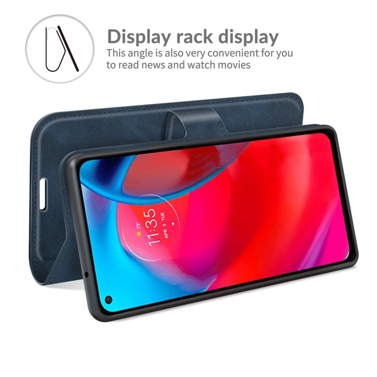 For Motorola G Stylus 5G Retro Calf Pattern Buckle Card Wallet Left and Right Flip Phone Holster with Bracket Function