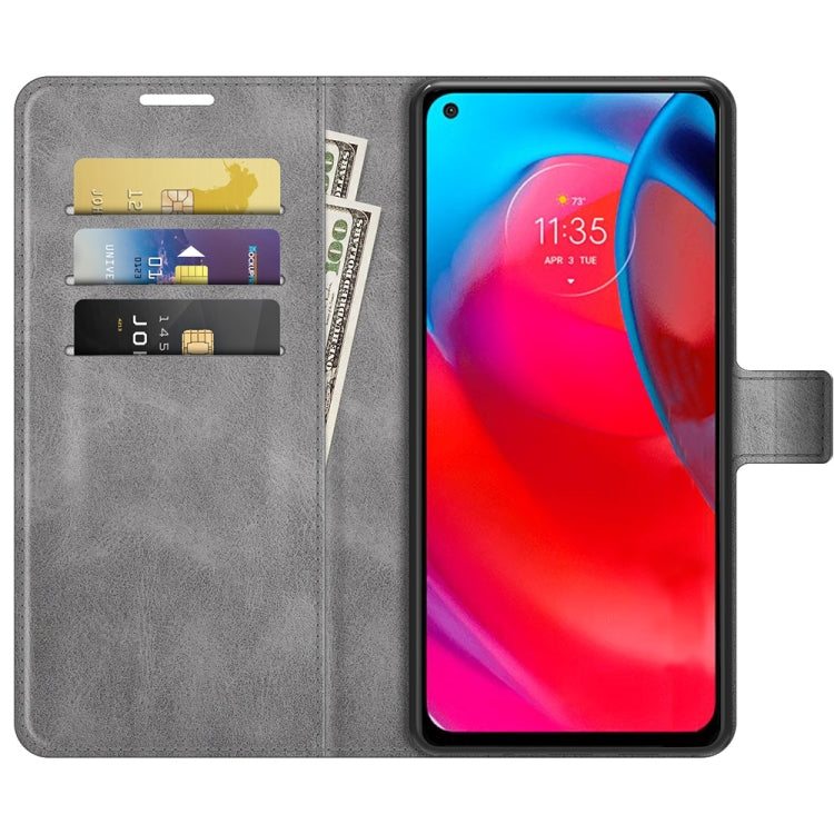 For Motorola G Stylus 5G Retro Calf Pattern Buckle Card Wallet Left and Right Flip Phone Holster with Bracket Function