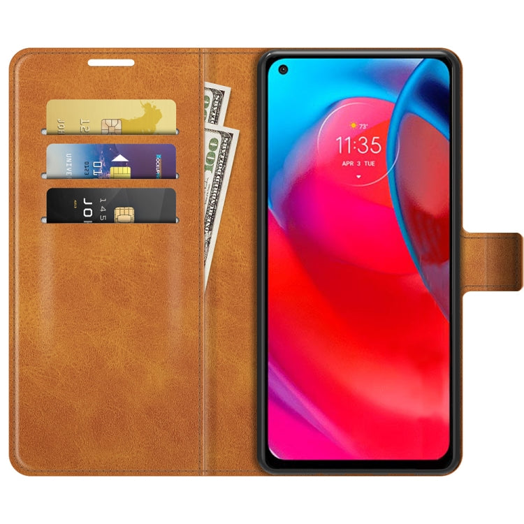 For Motorola G Stylus 5G Retro Calf Pattern Buckle Card Wallet Left and Right Flip Phone Holster with Bracket Function