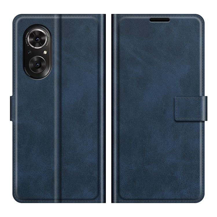 For Honor 50 SE Retro Calf Pattern Buckle Card Wallet Left and Right Flip Phone Holster with Bracket Function