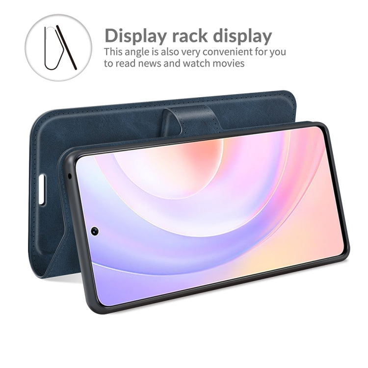 For Honor 50 SE Retro Calf Pattern Buckle Card Wallet Left and Right Flip Phone Holster with Bracket Function