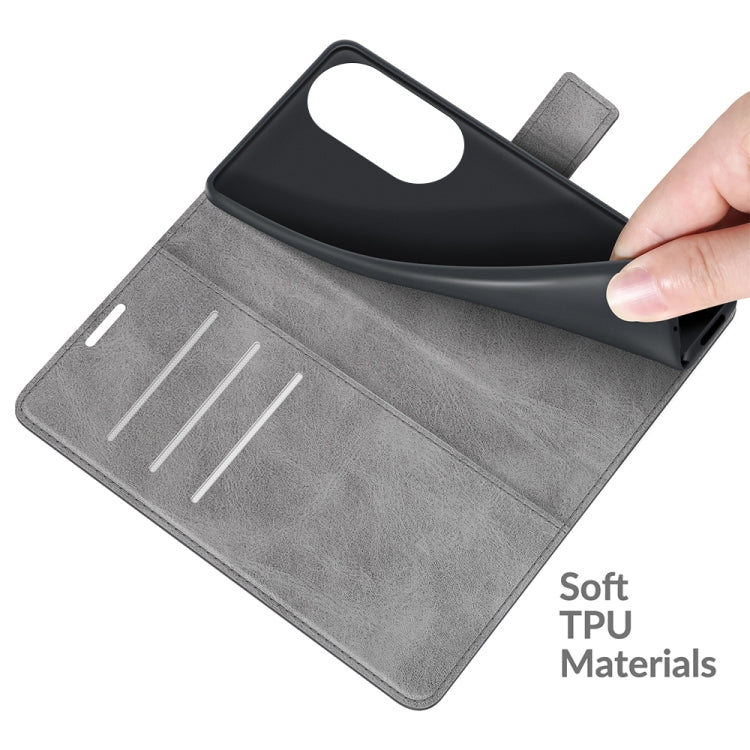 For Honor 50 SE Retro Calf Pattern Buckle Card Wallet Left and Right Flip Phone Holster with Bracket Function