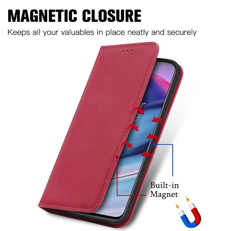 For OnePlus Nord CE 5G Retro Skin Feel Business Magnetic Horizontal Flip Leather Case with Holder & Card Slots & Wallet & Photo Frame