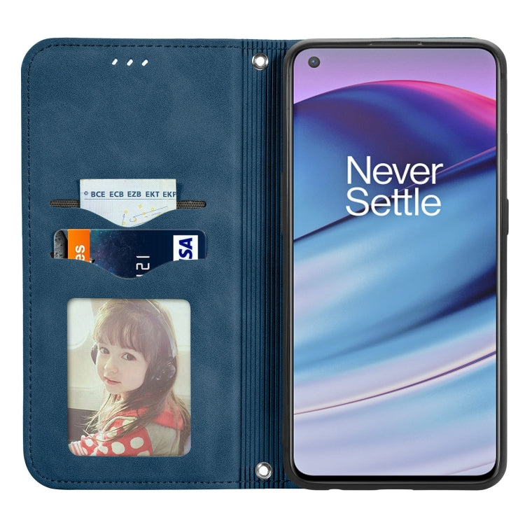 For OnePlus Nord CE 5G Retro Skin Feel Business Magnetic Horizontal Flip Leather Case with Holder & Card Slots & Wallet & Photo Frame