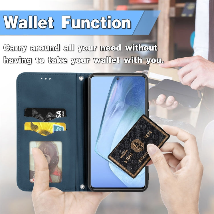 For vivo iQOO Neo 5 Retro Skin Feel Business Magnetic Horizontal Flip Leather Case with Holder & Card Slots & Wallet & Photo Frame
